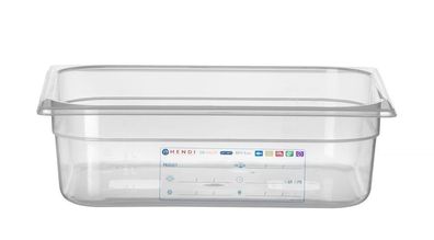 HENDI Gastronormbehälter GN 1/2 6,5L Polypropylen ohne Deckel transparent