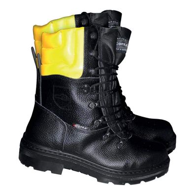 Cofra Woodsman Schnittschutz Stiefel Herren Forst Arbeitsstiefel Gr 43 Schwarz