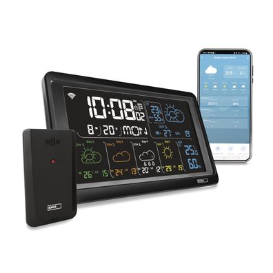 EMOS GoSmart E8610 WiFi-Wetterstation mit Funk-Außensensor und Farbdisplay