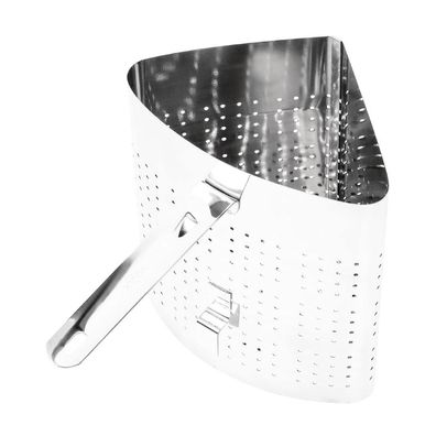 Nisbets Vogue Edelstahl Pasta-Kochkorb 233x210x325mm Silber Nudelkorb Gastro