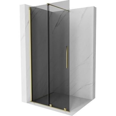 Mexen Velar Duschwand 75x200 cm Grauglas Goldprofil