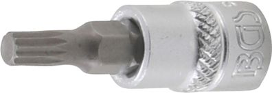 Bit-Einsatz | Antrieb Innenvierkant 6,3 mm (1/4") | Innenvielzahn (für XZN) M5 BGS