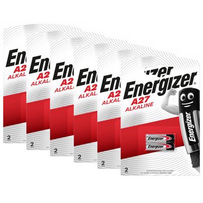6x 2er Blister Energizer A27 V27A L828 MN27 GP27A 22mAh Batterie 12V