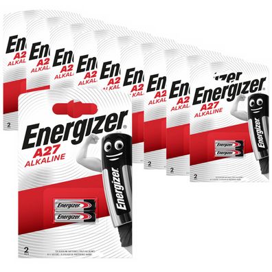 10x 2er Blister Energizer A27 V27A L828 MN27 GP27A 22mAh Batterie 12V