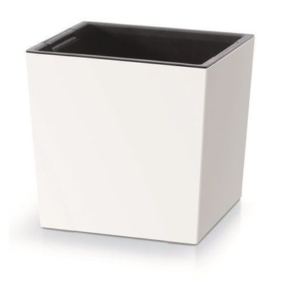 Blumentopf 2in1 Pflanzentopf mit Innenkübel Kunststoff Quadratisch 24x24x23,5 cm