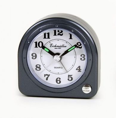 Reisewecker analog Licht Snooze grau 18950
