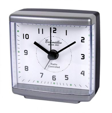 Wecker Licht Snooze Silbergrau/schwarz 19434