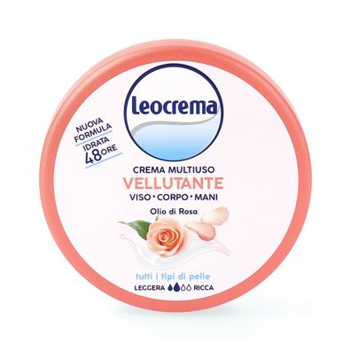 Leocrema Crema Multiuso Vellutante mit Rosenöl 150 ml