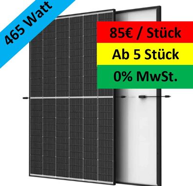 Trina Solar 465W Solarmodul Solarpanel PV Photovoltaik Panel Modul TSM-NEG9R.28