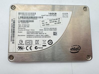 Intel SSD 160GB SSDSA2M160G2HP Festplatte 2.5-Zoll SATA 99%-95