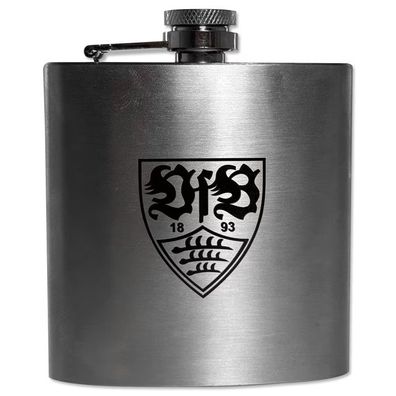 VfB Stuttgart Flachmann Edelstahl 6oz Lizenzartikel