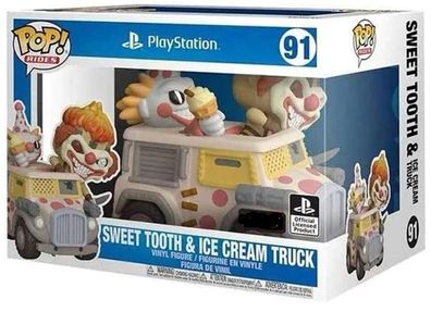 Funko 33878 - Pop! Rides - PlayStation Sweet Tooth & Ice Cream Truck #91 Sammeln