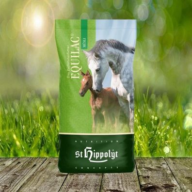 St. Hippolyt Equilac Müsli 20 kg - Bedarfsoptimiertes Zuchtstutenfutter