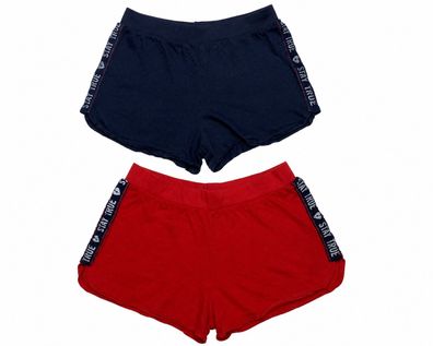 Blue Seven Shorts Paket Gr. 164 Rot Blau Mädchen Sommer Shorts Doppelpack