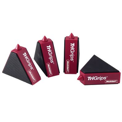 4 x Anti-Rutsch TriGrips Werkstückstützen mit Lackierspitzen