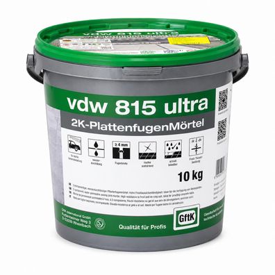 vdw 815 ultra 10kg PlattenfugenMörtel