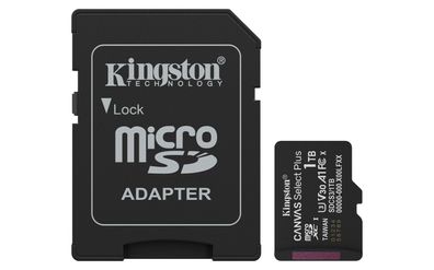 Kingston Technology 1TB microSDXC Canvas Select Plus Gen3 150MB/s A1 (Einschließlich