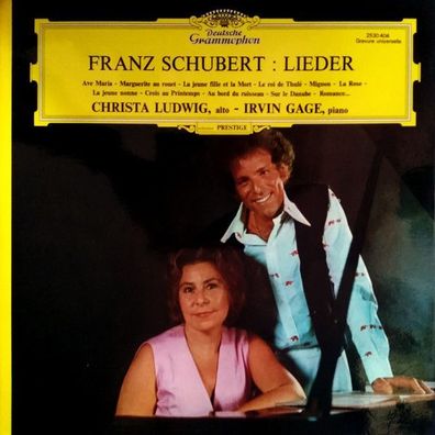 Deutsche Grammophon 2530 404 - Franz Schubert, Christa Ludwig, Irwin Gage - Lied