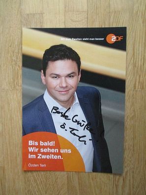 ZDF Fernsehmoderator Özden Terli - handsigniertes Autogramm!!!