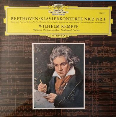 Deutsche Grammophon 138 775 - Ludwig Van Beethoven, Wilhelm Kempff, Berliner Phi