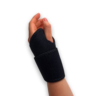 Handgelenkbandage Handbandage Bandage One Size links und rechts tragbar schwarz