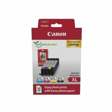 Tinte Photo Value Pack CLI-571XL (inkl. 50 Blatt 10x15 Fotopapier)