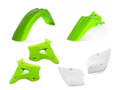 Verkleidungssatz Plastiksatz plastic kit passt an Kawasaki Kx 250 94-98 grün-w