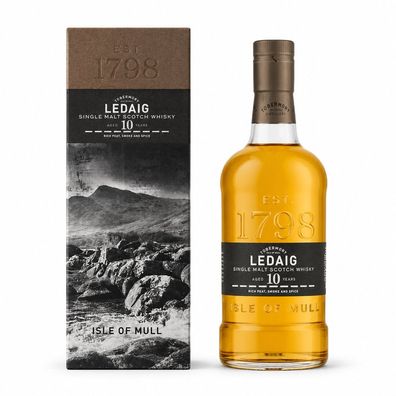 Ledaig 10 Jahre, Single Malt Scotch Whisky, 40% Vol. 0,7 l