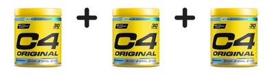 3 x Cellucor C4 Original (30 serv) Icy Blue Razz