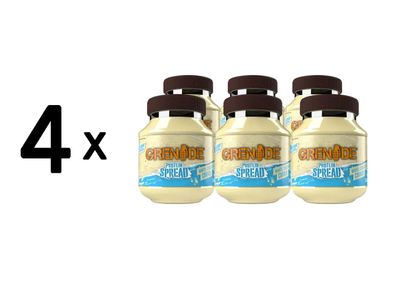 4 x Grenade Protein Spread (6x360g) White Chocolate Cookie