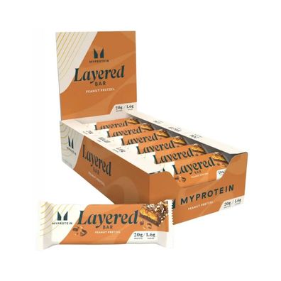 Myprotein Layered Bars (12x60g) Chocolate Peanut Pretzel