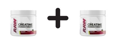 2 x Raw Nutrition Creatine Monohydrate, Cherry Limeade - 201g