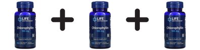 3 x Life Extension Chlorophyllin, 100mg - 100 vcaps