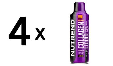 4 x Nutrend Collagen Liquid, Orange - 500 ml