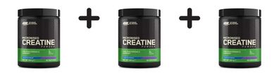 3 x Optimum Nutrition Micronised Creatine Powder - flavoured (360g) Blue Raspberry