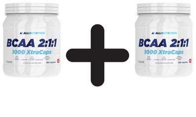 2 x Allnutrition BCAA 2:1:1 1000 Xtra Caps - 360 caps