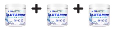 3 x Allnutrition Glutamine Recovery Amino, Natural - 250g