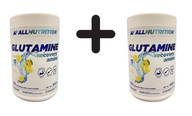 2 x Allnutrition Glutamine Recovery Amino, Lemon - 500g