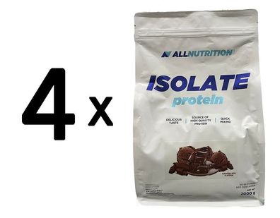 4 x Allnutrition Isolate Protein, Chocolate - 2000g