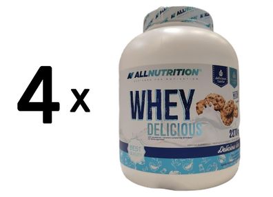 4 x Allnutrition Whey Delicious, Cookie - 2270g