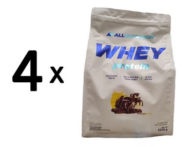 4 x Allnutrition Whey Protein, Chocolate Banana - 2270g