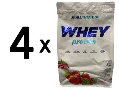 4 x Allnutrition Whey Protein, Strawberry - 2270g