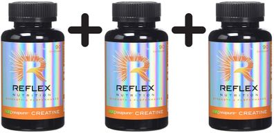 3 x Reflex Nutrition Creapure Creatine, Capsules - 90 caps