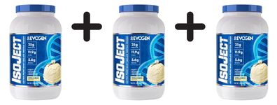 3 x Evogen IsoJect, Vanilla Bean (EAN 810121056646) - 750g