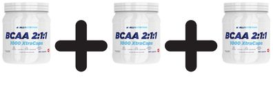 3 x Allnutrition BCAA 2:1:1 1000 Xtra Caps - 360 caps