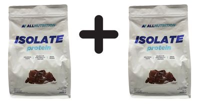 2 x Allnutrition Isolate Protein, Chocolate - 2000g