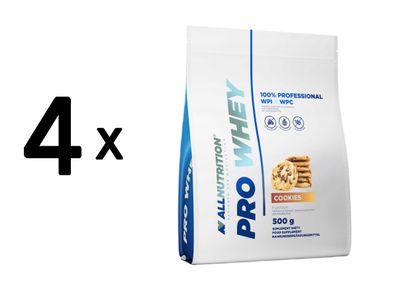 4 x Allnutrition Pro Whey, Cookies - 500g