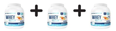 3 x Allnutrition Whey Delicious, White Chocolate with Peach - 2270g