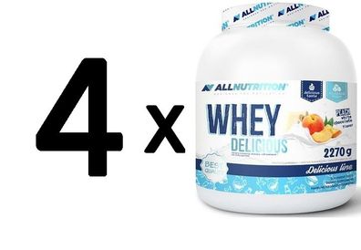 4 x Allnutrition Whey Delicious, Vanilla - 2270g