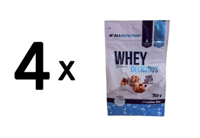 4 x Allnutrition Whey Delicious, Coffee Caramel - 700g